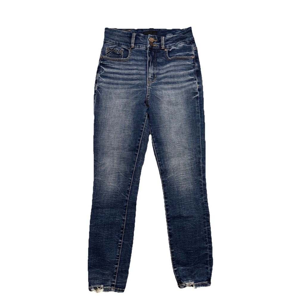 Buckle Black Women's Fit No.35 Ankle Skinny Blue Denim Jeans - 27x27 Dark Wash